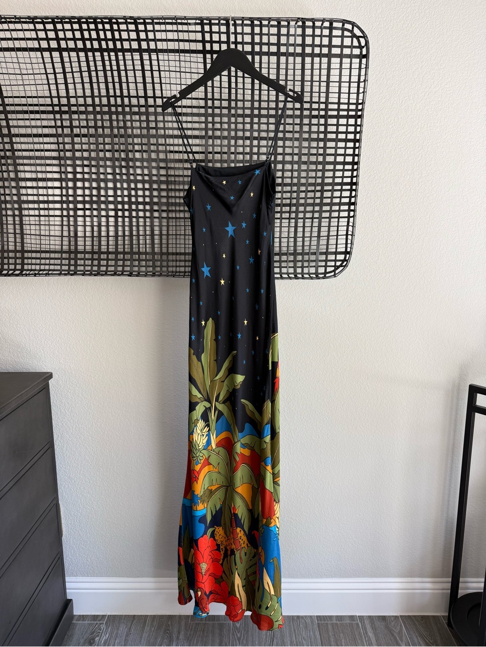 Farm Rio Copacabana night sky tropical slip dress - Picture 8 of 9